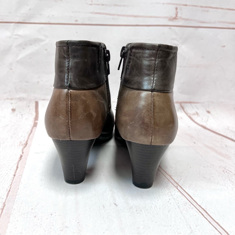 Spring Step Leather Colorblock Mod Ankle Booties - Picture 5 of 8